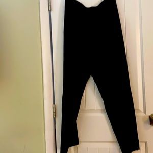 Joneswear Essentials black lined pleated trousers